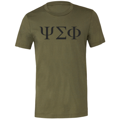 Psi Sigma Phi Lettered Short Sleeve T-Shirts