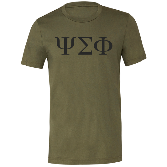 Psi Sigma Phi Lettered Short Sleeve T-Shirts