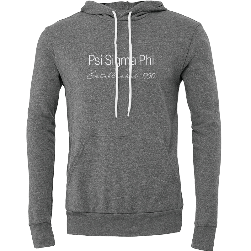 Psi Sigma Phi Embroidered Printed Name Hooded Sweatshirts