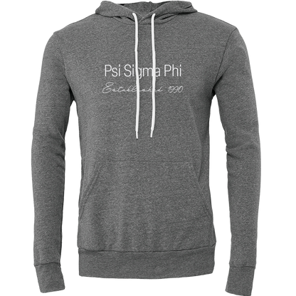 Psi Sigma Phi Embroidered Printed Name Hooded Sweatshirts