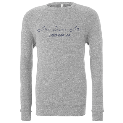 Psi Sigma Phi Embroidered Scripted Name Crewneck Sweatshirts