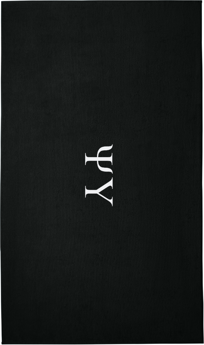 Psi Upsilon Lettered Beach Towels