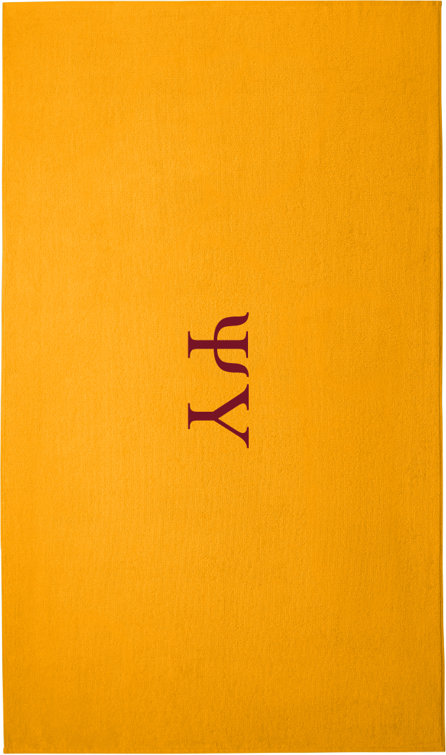 Psi Upsilon Lettered Beach Towels