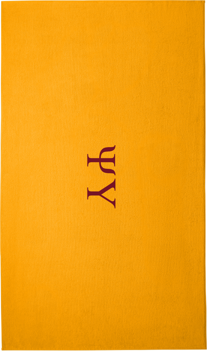 Psi Upsilon Lettered Beach Towels