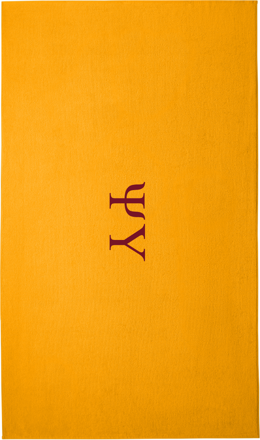 Psi Upsilon Lettered Beach Towels