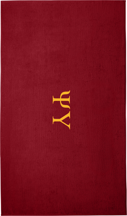 Psi Upsilon Lettered Beach Towels