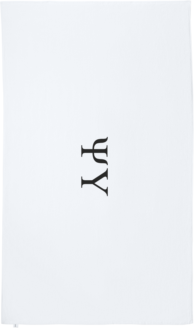 Psi Upsilon Lettered Beach Towels