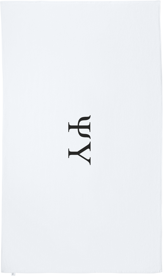 Psi Upsilon Lettered Beach Towels