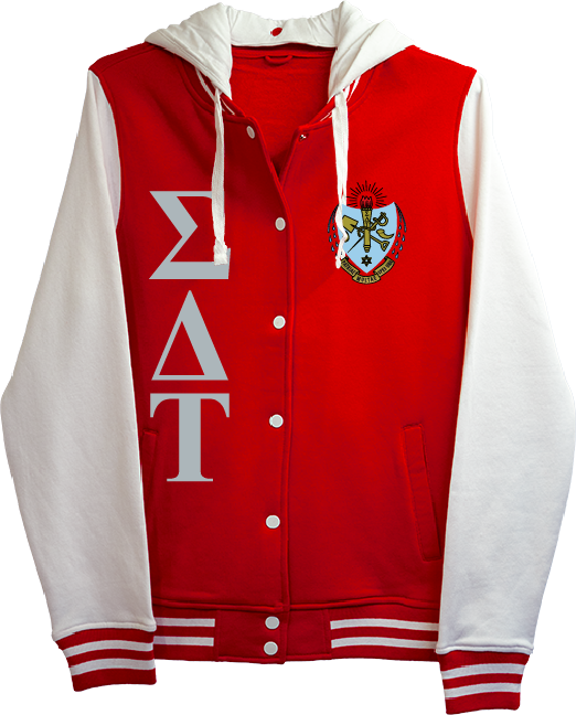 Sigma Delta Tau Varsity Hooded Sweatshirt