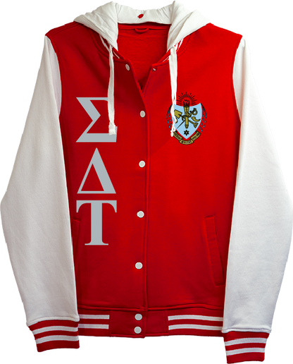 Sigma Delta Tau Varsity Hooded Sweatshirt