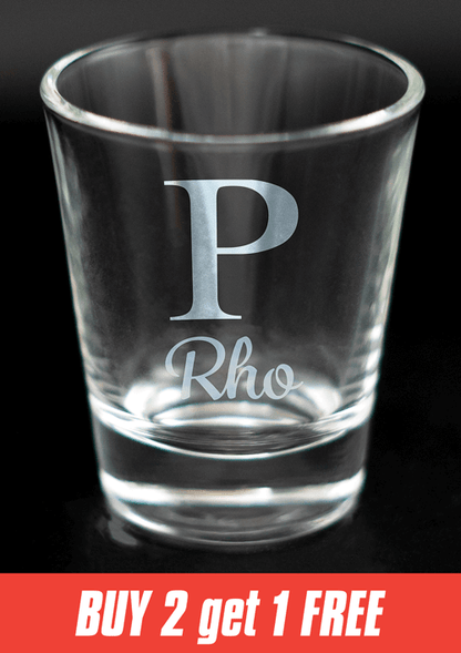 Greek Letter Shot Glasses