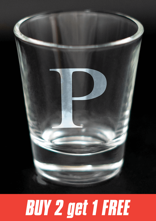 Greek Letter Shot Glasses