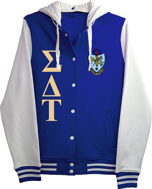 Sigma Delta Tau Varsity Hooded Sweatshirt