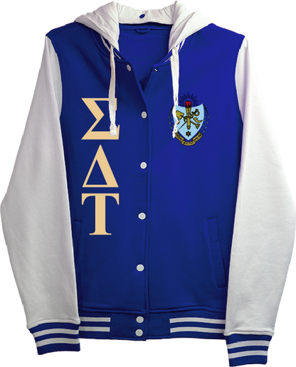 Sigma Delta Tau Varsity Hooded Sweatshirt