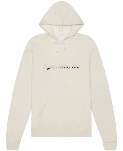 Sigma Delta Tau Stitched Outline Hoodies
