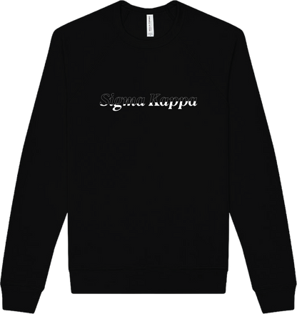 Sigma Kappa Stitched Outline Crewnecks