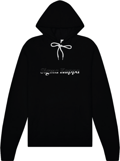 Sigma Kappa Stitched Outline Hoodies