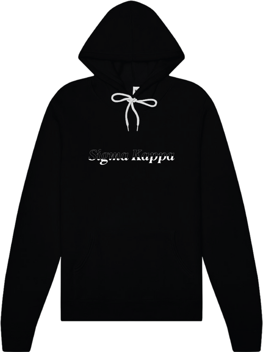 Sigma Kappa Stitched Outline Hoodies