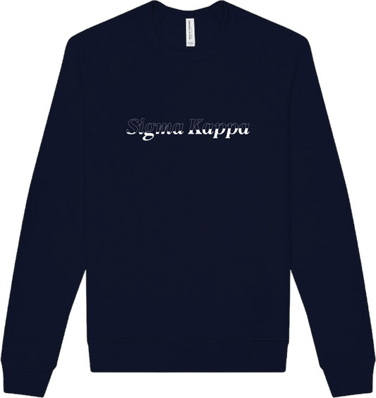 Sigma Kappa Stitched Outline Crewnecks