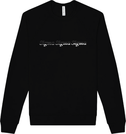 Sigma Sigma Sigma Stitched Outline Crewnecks
