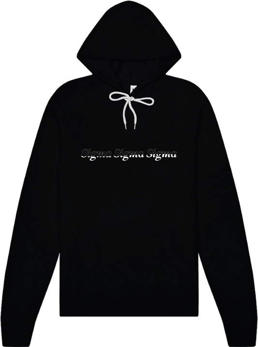 Sigma Sigma Sigma Stitched Outline Hoodies