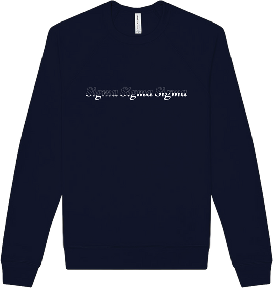 Sigma Sigma Sigma Stitched Outline Crewnecks