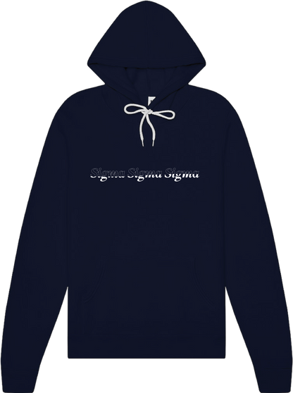Sigma Sigma Sigma Stitched Outline Hoodies
