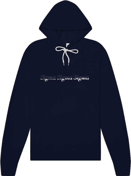 Sigma Sigma Sigma Stitched Outline Hoodies