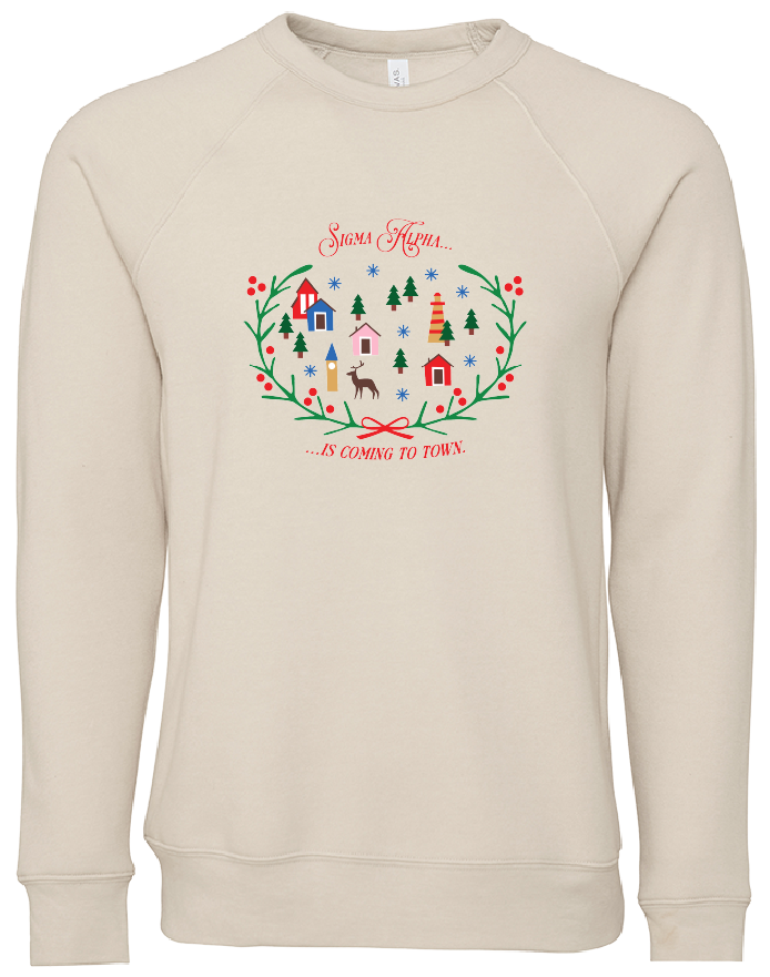 Sigma Alpha Christmas Village Crewneck