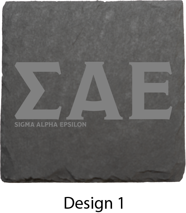 Sigma Alpha Epsilon Stone Coasters - 4-Pack