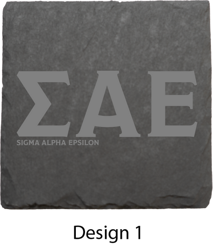 Sigma Alpha Epsilon Stone Coasters - 4-Pack