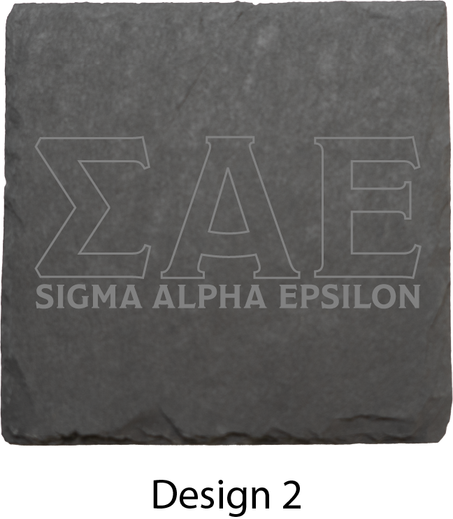 Sigma Alpha Epsilon Stone Coasters - 4-Pack