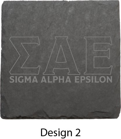 Sigma Alpha Epsilon Stone Coasters - 4-Pack