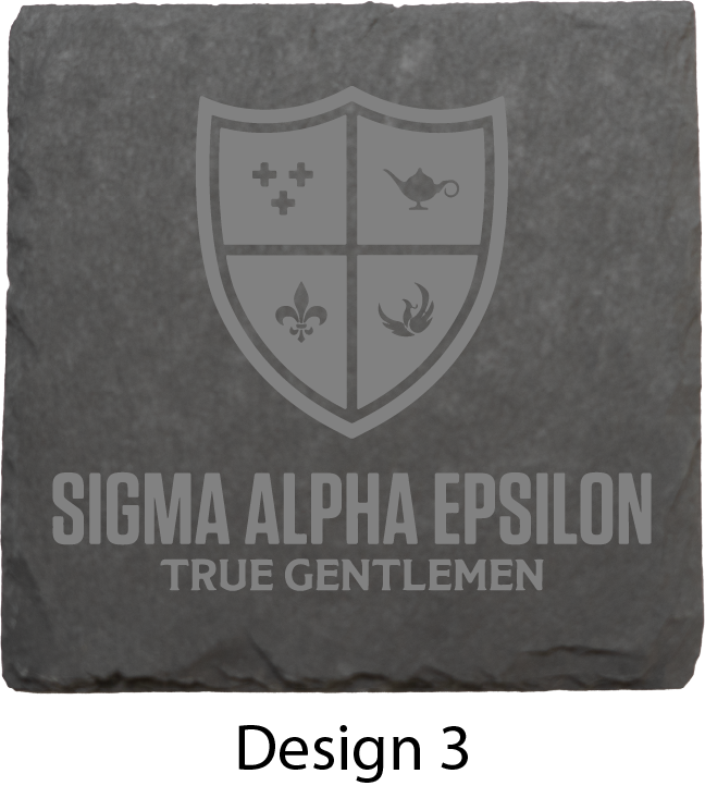 Sigma Alpha Epsilon Stone Coasters - 4-Pack