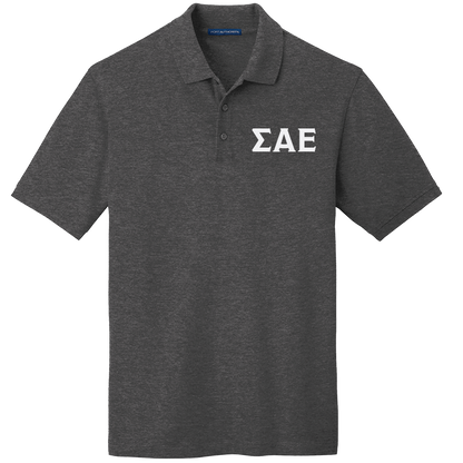 Sigma Alpha Epsilon Men's Embroidered Polo Shirt