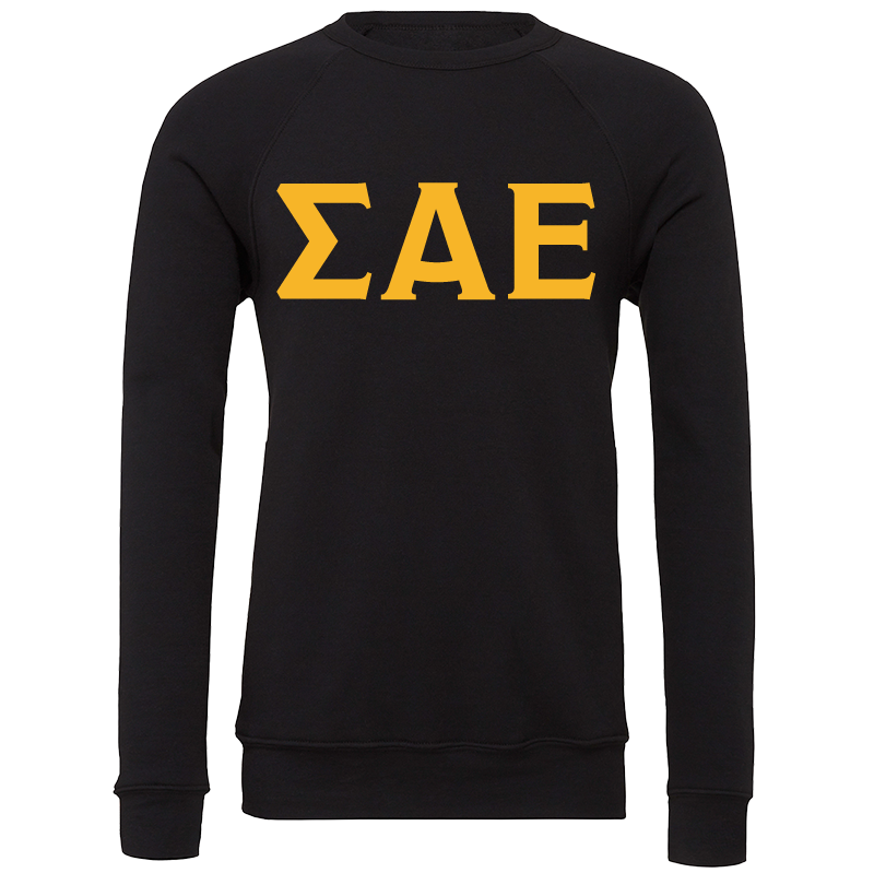 Sigma Alpha Epsilon Lettered Crewneck Sweatshirts