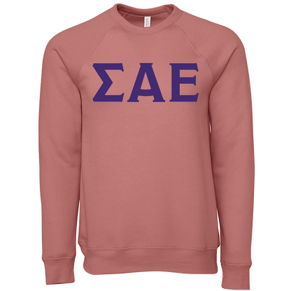 Sigma Alpha Epsilon Lettered Crewneck Sweatshirts