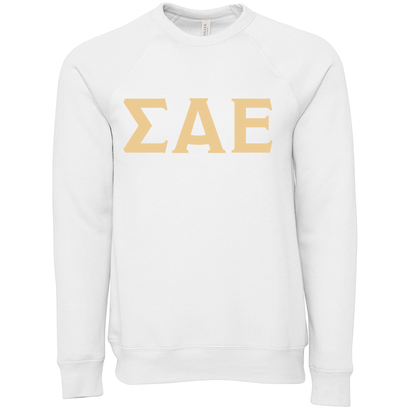 Sigma Alpha Epsilon Lettered Crewneck Sweatshirts