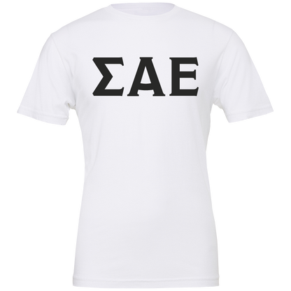 Sigma Alpha Epsilon Lettered Short Sleeve T-Shirts