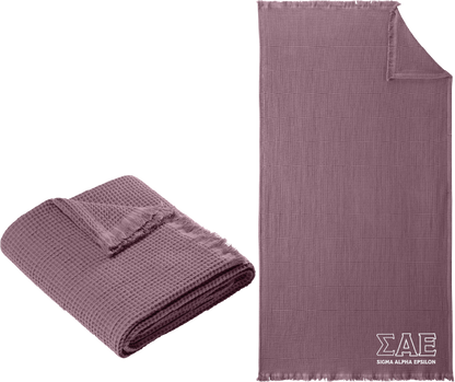 Sigma Alpha Epsilon Letters and Name Blankets