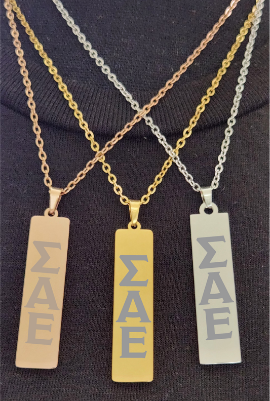 Sigma Alpha Epsilon Lettered Necklaces
