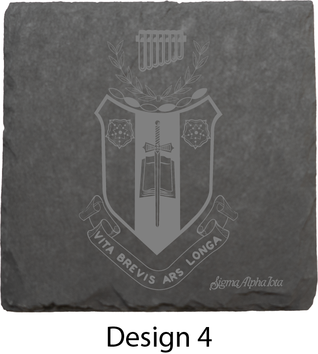 Sigma Alpha Iota Stone Coasters - 4-Pack