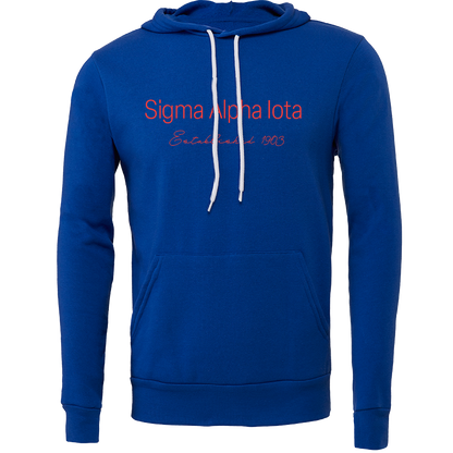 Sigma Alpha Iota Embroidered Printed Name Hooded Sweatshirts