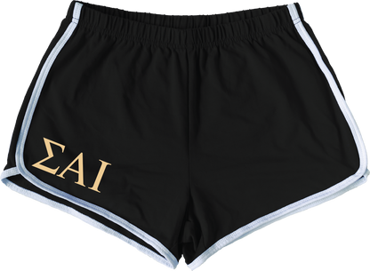 SigmaAlphaIotaLetteredShortsblack