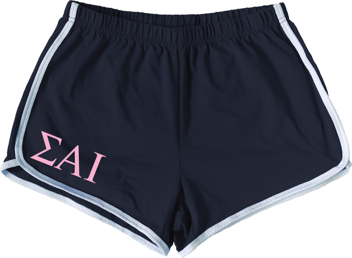 SigmaAlphaIotaLetteredShortsnavyblue