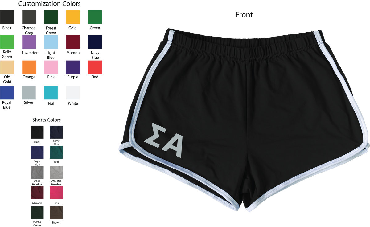 Sigma Alpha Lettered Women's Shorts