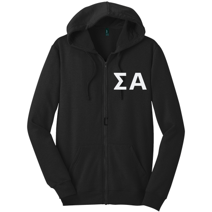 Sigma Alpha Zip-Up Hooded Sweatshirts