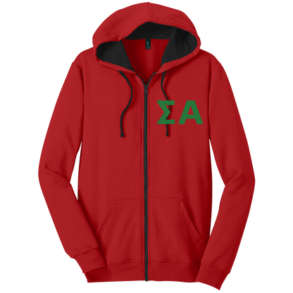 Sigma Alpha Zip-Up Hooded Sweatshirts