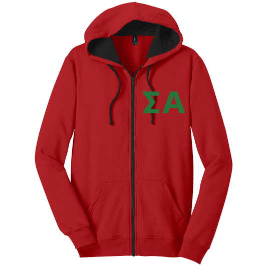 Sigma Alpha Zip-Up Hooded Sweatshirts