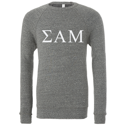 Sigma Alpha Mu Lettered Crewneck Sweatshirts